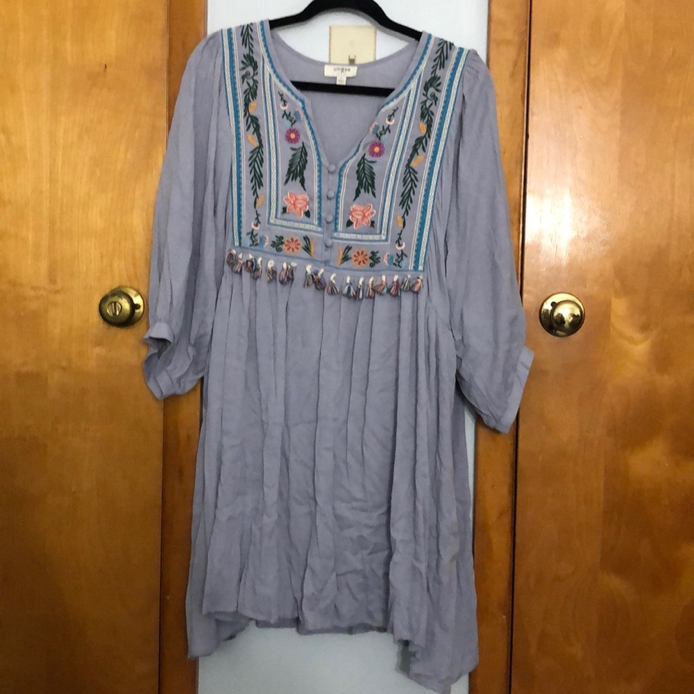 Embroidered Summer Dress - Picture 1 of 3